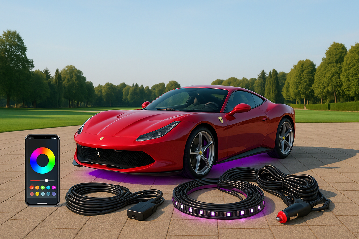 Luxury RGB Underglow Kit For Cars.