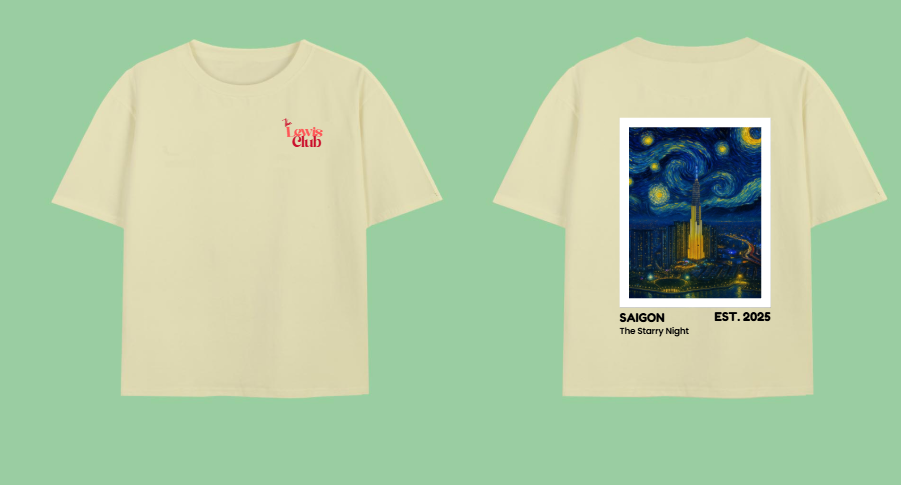 Dark Starry Night At Saigon River Tee