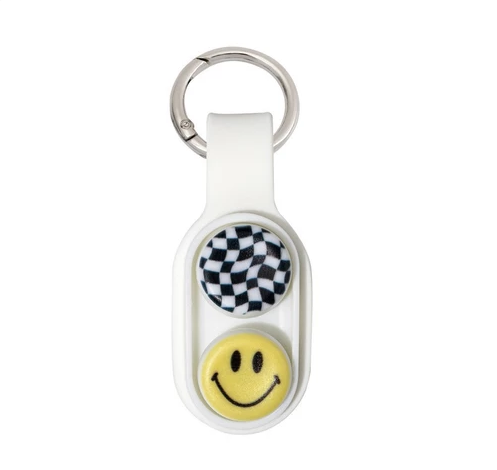Magnetic Keychain Fidget PopPuck — a fun stress-relief and relaxation toy.