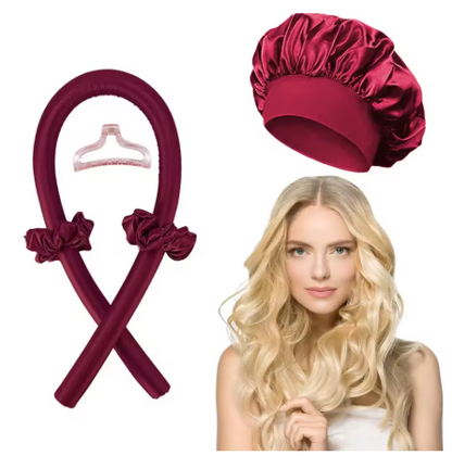 Heatless Hair Curler Rode Headband.