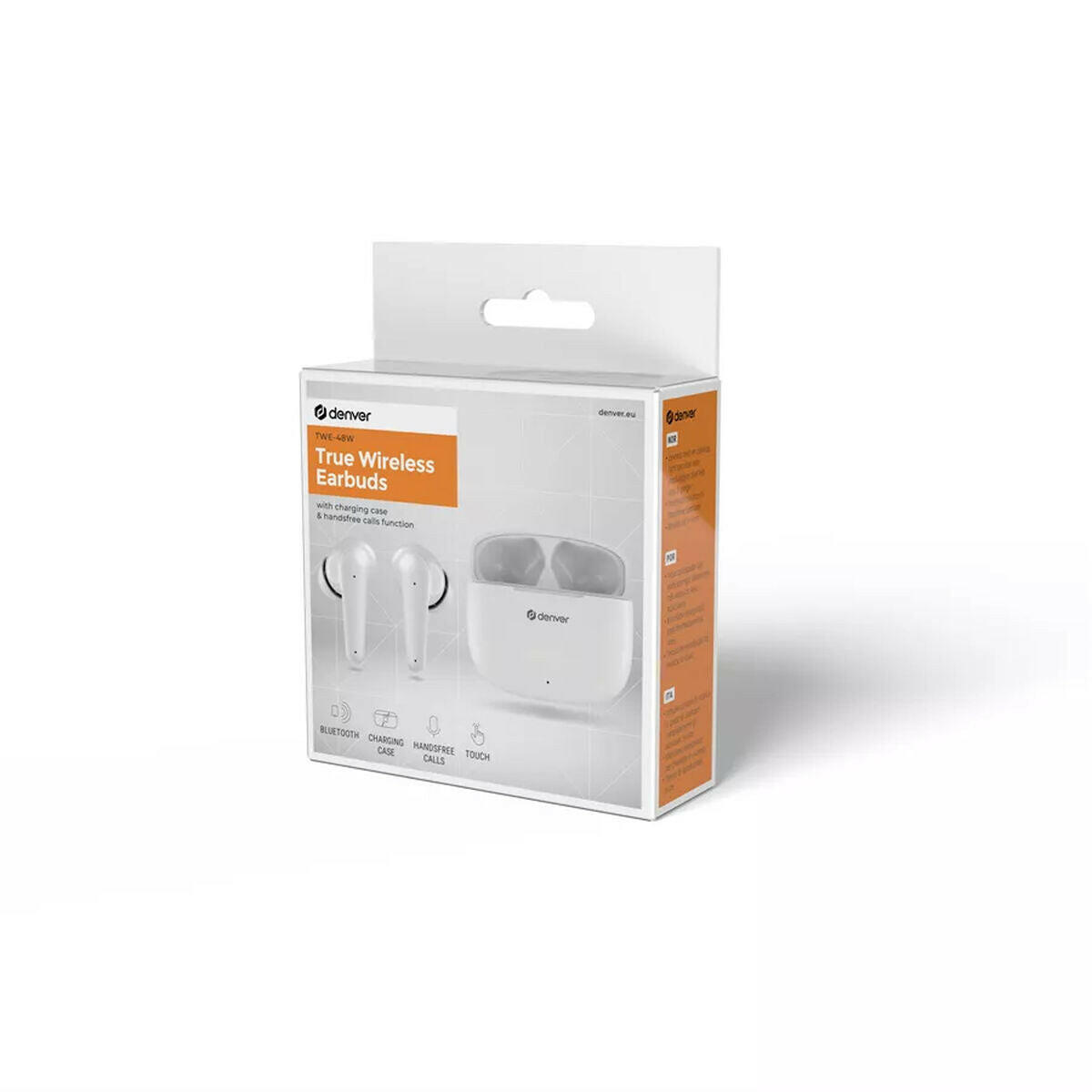 White Bluetooth Earphone Denver TWE-48W.
