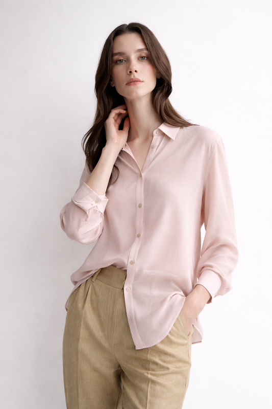 The Silk-Linen Raglan Blouse