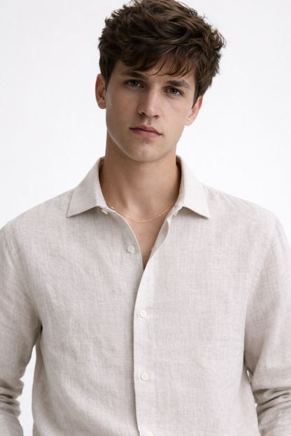 The Milano Tailored Linen Shirt