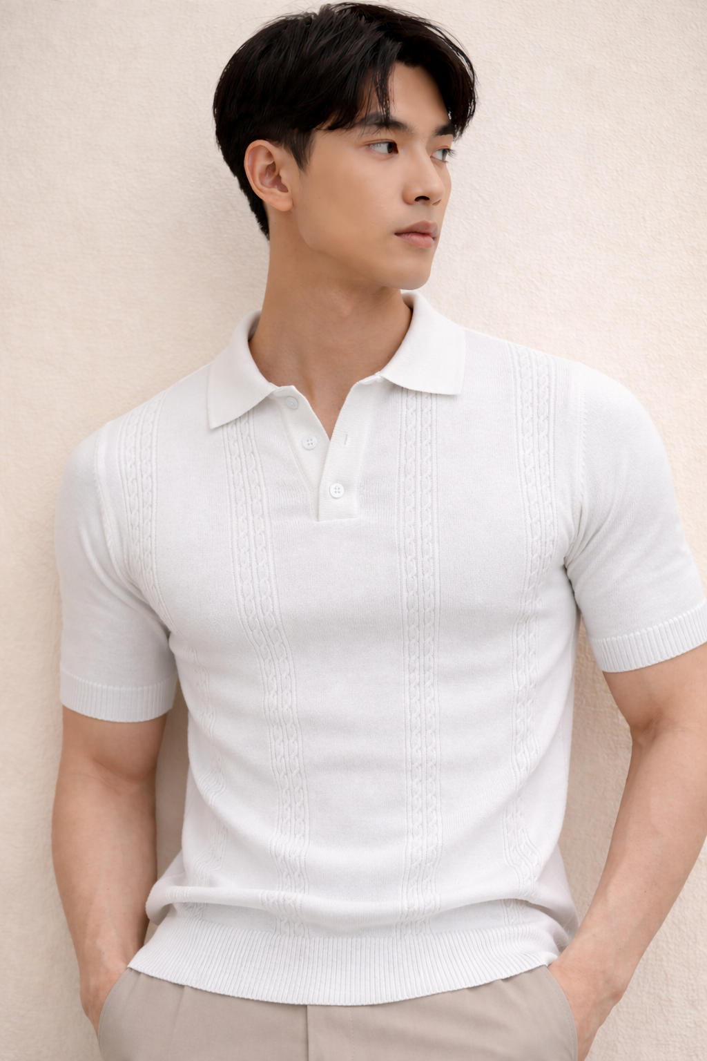 Structured Knit Polo