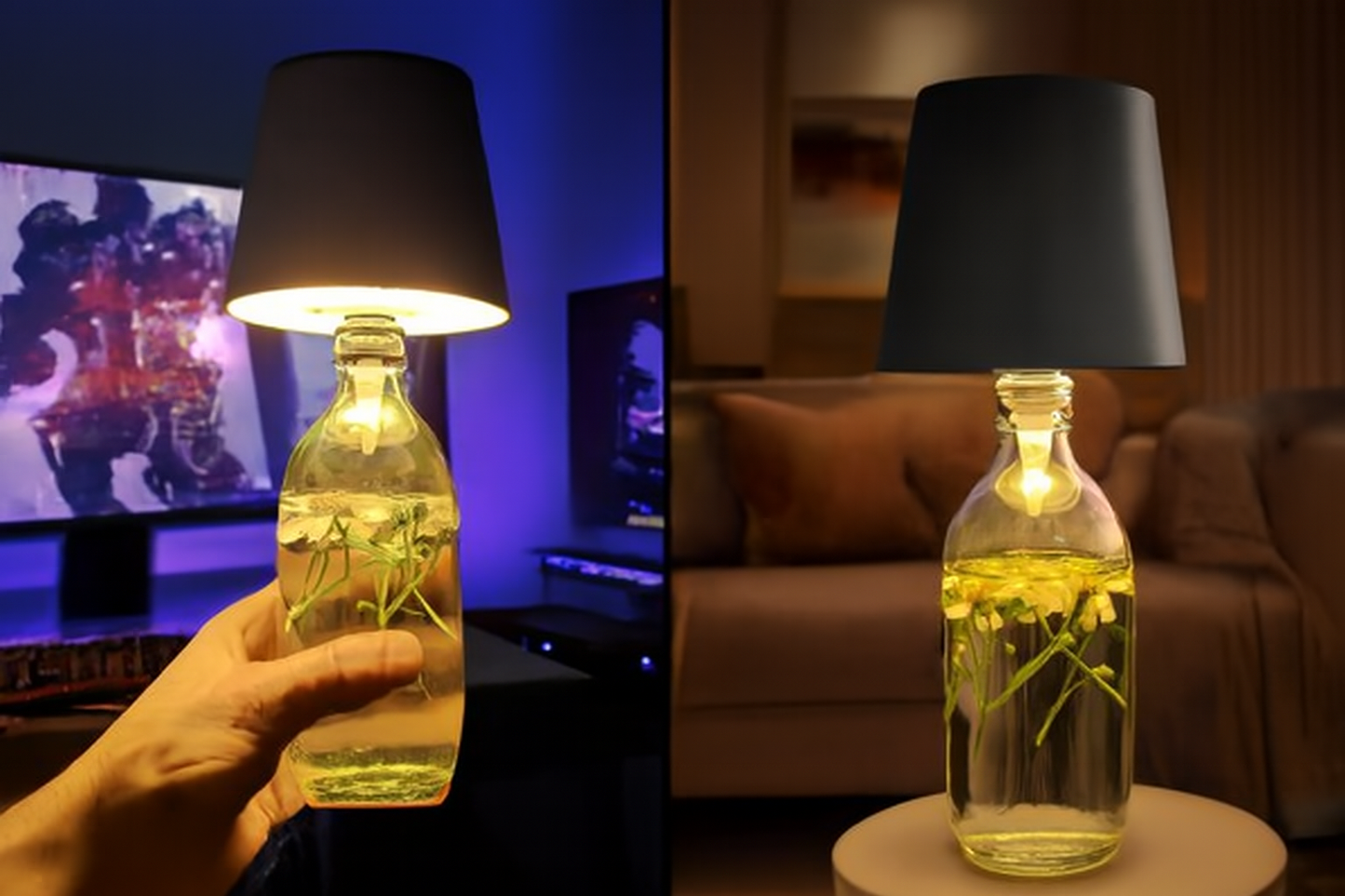 LED Water Bottle Lamp.