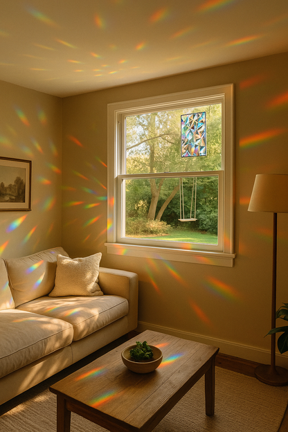 Rainbow Window Sun Catcher Sticker.