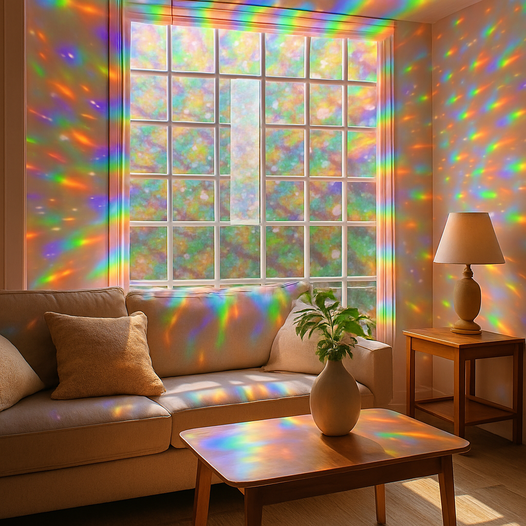 Rainbow Window Sun Catcher Sticker.