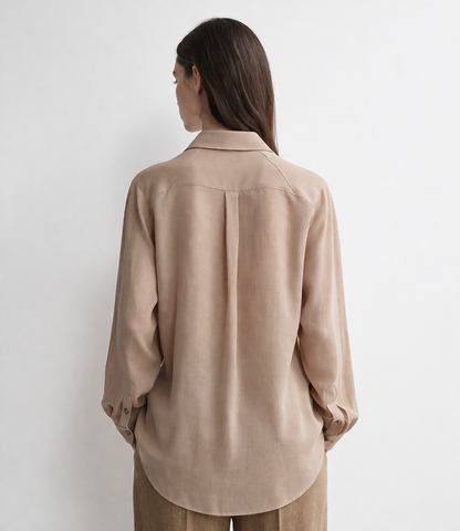The Silk-Linen Raglan Blouse