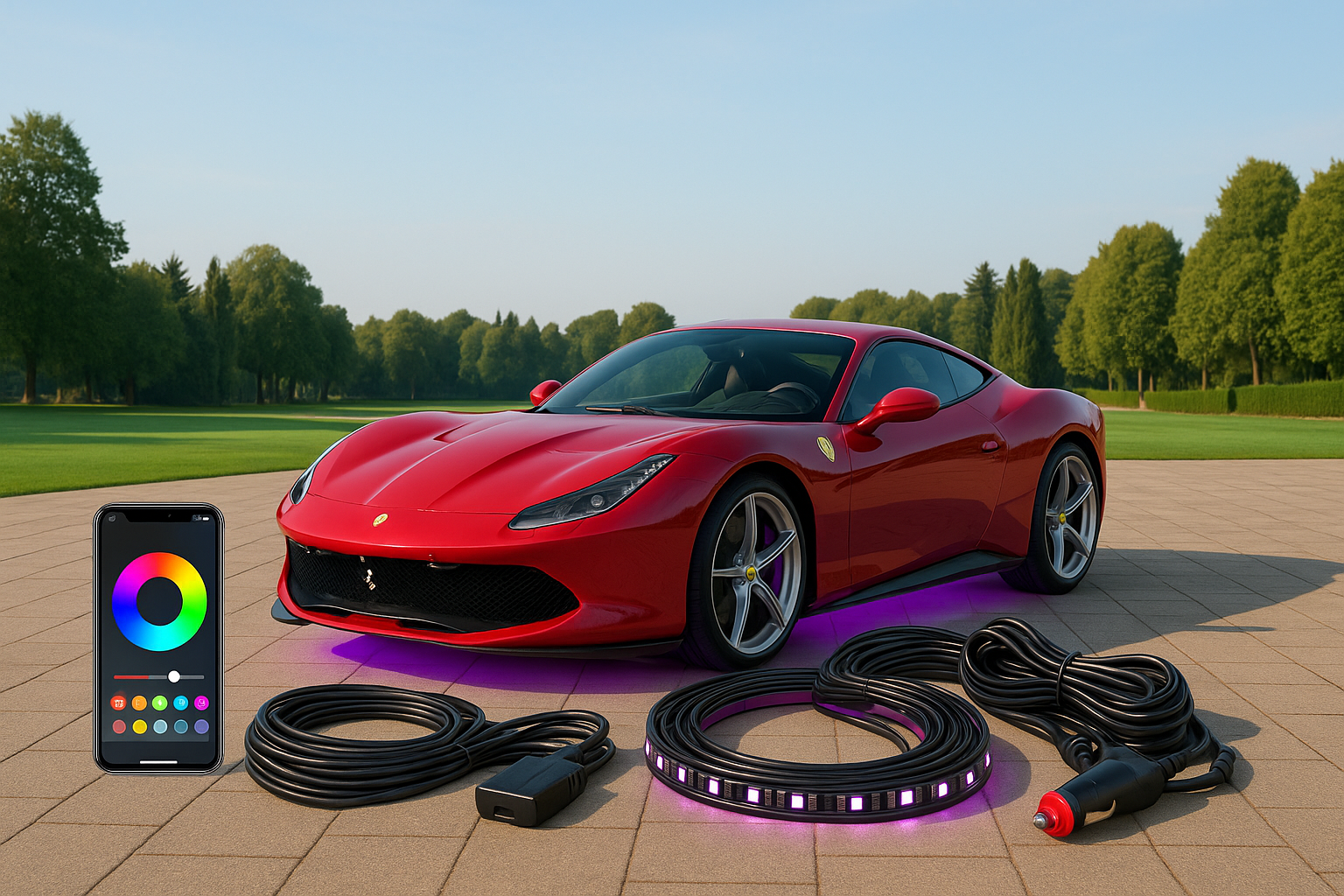 Luxury RGB Underglow Kit For Cars.