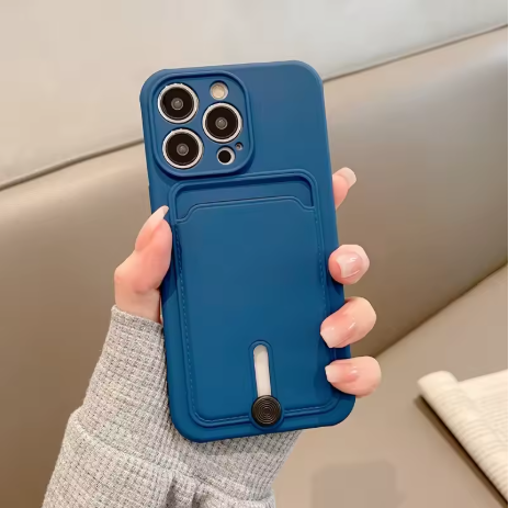 iPhone Case with Card Holder & Camera Protection.