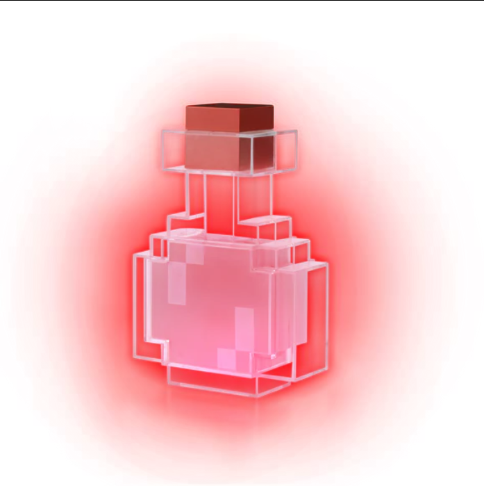 Changing Color Minecraft Portion Lamp.