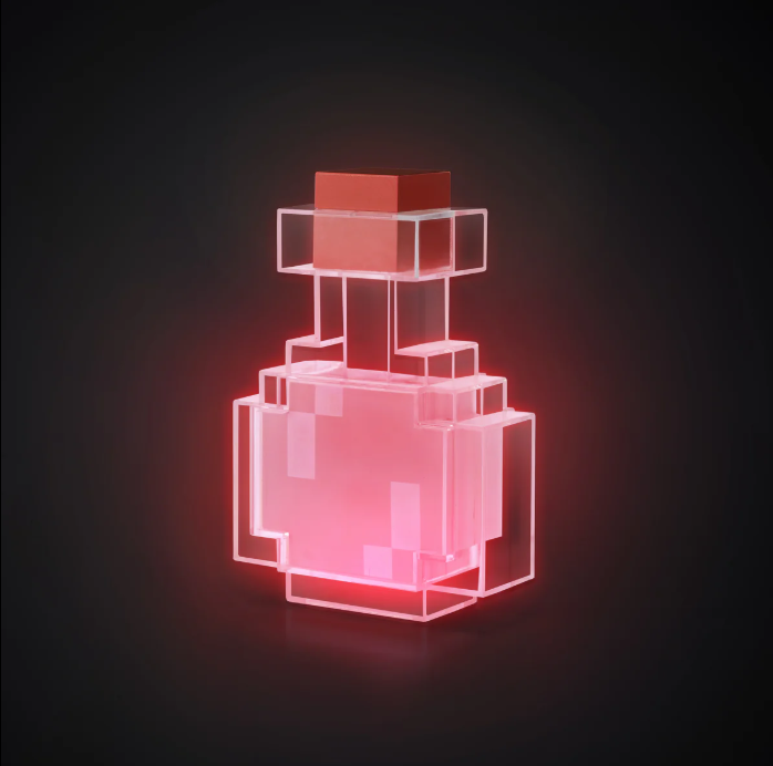 Changing Color Minecraft Portion Lamp.