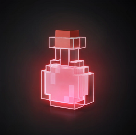 Changing Color Minecraft Portion Lamp.