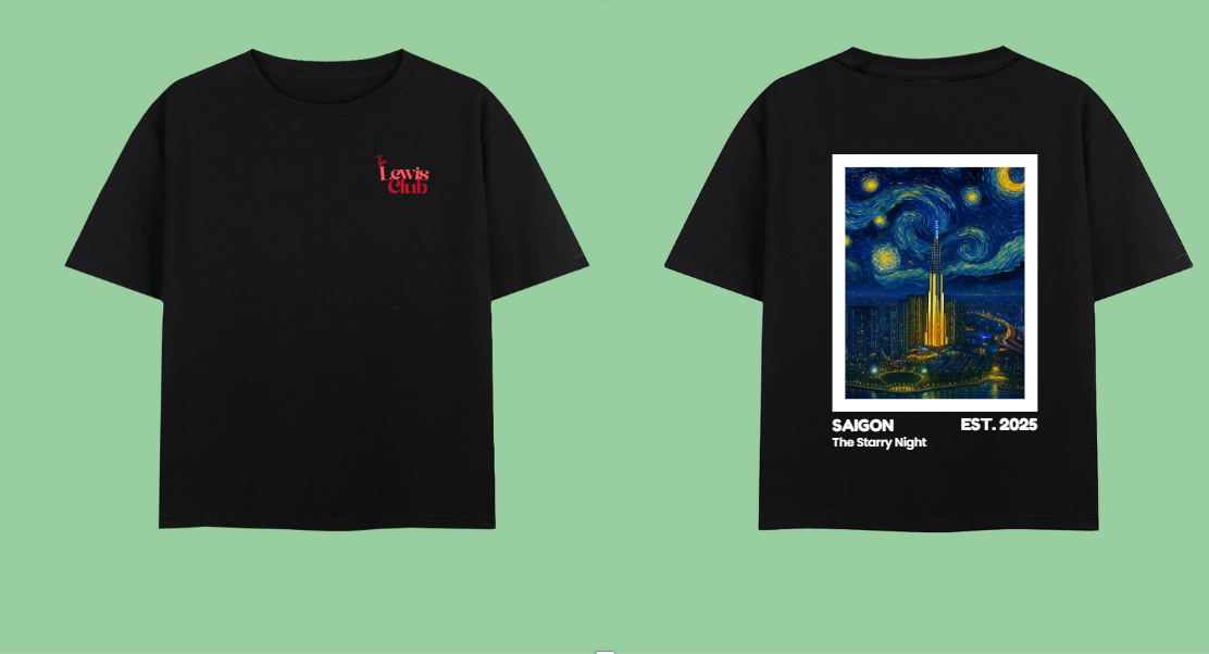 Dark Starry Night At Saigon River Tee