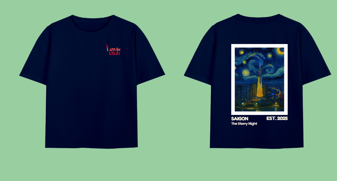 Dark Starry Night At Saigon River Tee