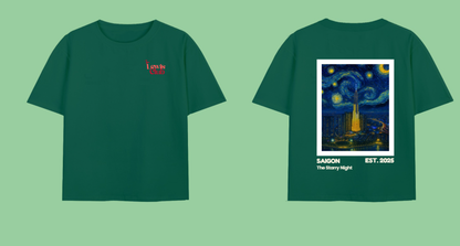 Dark Starry Night At Saigon River Tee