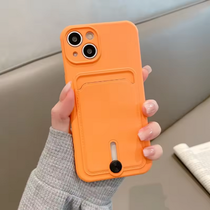 iPhone Case with Card Holder & Camera Protection.