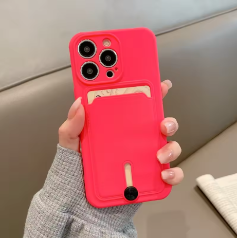 iPhone Case with Card Holder & Camera Protection.