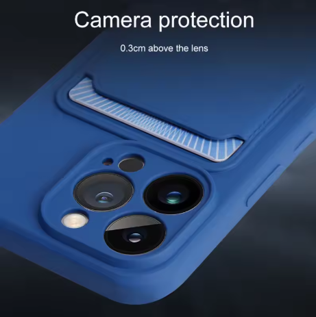 iPhone Case with Card Holder & Camera Protection.