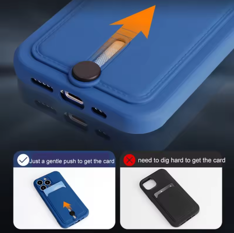 iPhone Case with Card Holder & Camera Protection.